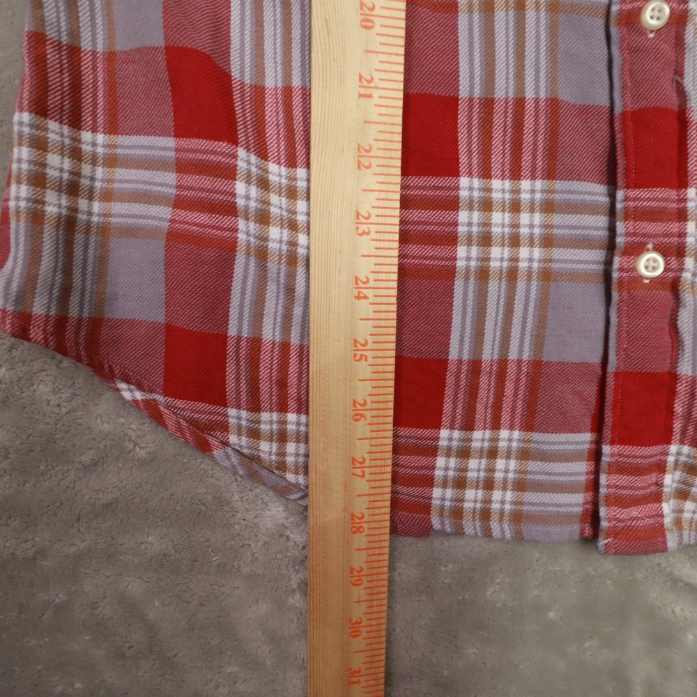Ralph Lauren Light Red‎ Plaid Long Sleeve Button Up Shirt size Large - Picture 6 of 9